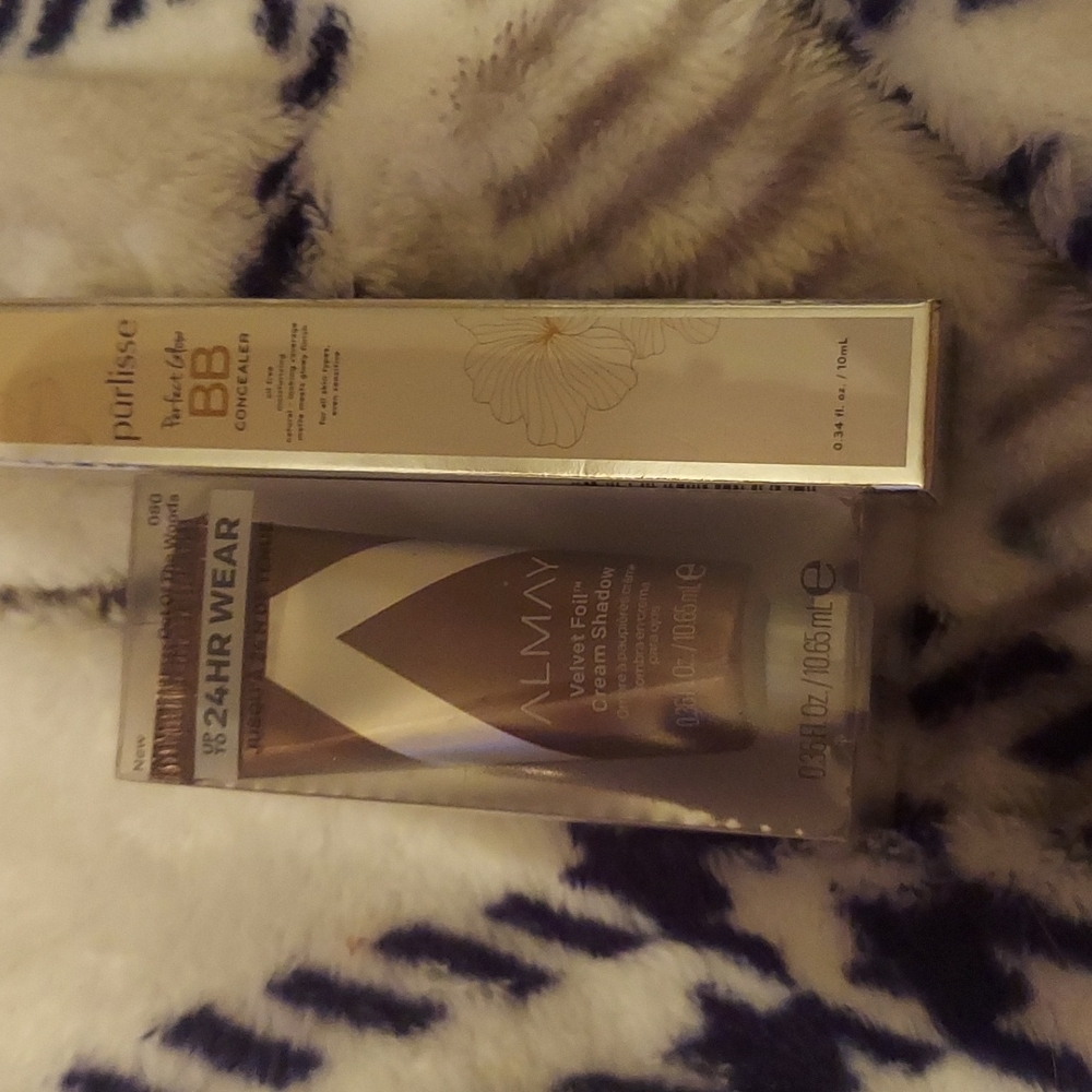 Almay velvet foil cream shadow Purliesse concealer medium